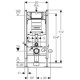 Комплект подвесной унитаз Jacob Delafon Struktura EDF102-00 + E70025-00 + система инсталляции Geberit 111.362.00.5