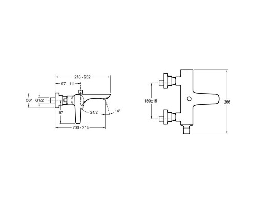 Комплект смесителей Jacob Delafon Aleo+ E72319-CP + E72314-CP