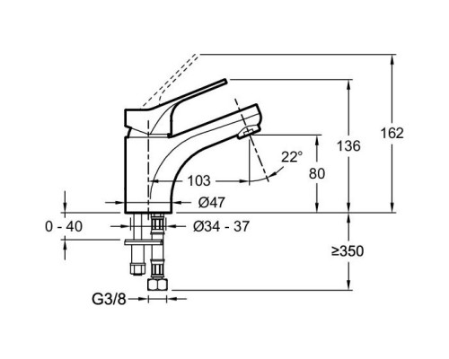 Комплект смесителей Jacob Delafon Brive E75766-CP + E75762-CP