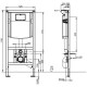 Комплект подвесной унитаз Jacob Delafon Nouvelle Vague EDJ102-00 + E20069-00 + система инсталляции Villeroy & Boch 92246100 + 92249061