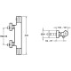 Термостат для душа Jacob Delafon Metro E24394-CP