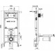 Комплект подвесной унитаз Jacob Delafon Struktura EDE102-00 + E20606-WTE + система инсталляции Jacob Delafon E29025-NF + E4316-CP