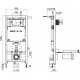 Комплект подвесной унитаз Jacob Delafon Elite EDX114RU-00 + система инсталляции Jacob Delafon E29025-NF + E4316-CP