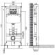 Комплект подвесной унитаз Jacob Delafon Struktura EDE102-00 + E70024-00 + система инсталляции Jacob Delafon E24156-NF + E20859-7-BMT