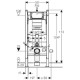 Комплект подвесной унитаз Jacob Delafon Struktura EDE102-00 + E70024-00 + система инсталляции Geberit 111.362.00.5 + 115.770.DW.5