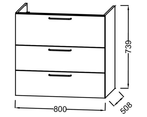 Тумба белый мрамор 80 см Jacob Delafon Odeon Rive Gauche EB2532-R5-NR4