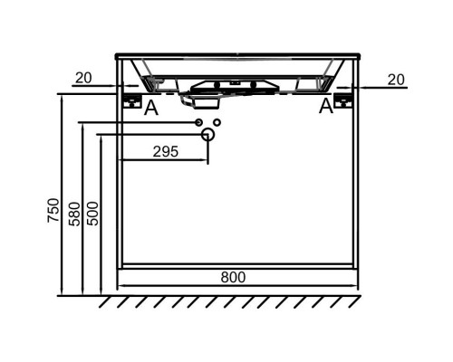 Тумба белый мрамор 80 см Jacob Delafon Odeon Rive Gauche EB2532-R5-NR4