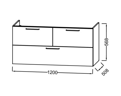 Тумба белый мрамор 120 см Jacob Delafon Odeon Rive Gauche EB2545-R5-NR4