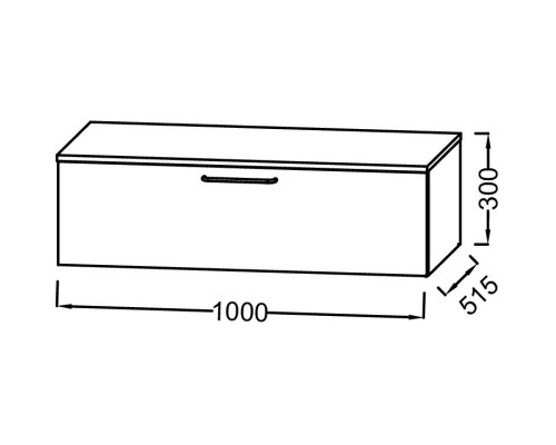 Тумба белый 100 см Jacob Delafon Odeon Rive Gauche EB2539-R7-N18