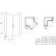 Душевой уголок 117,8х97,8 см Jacob Delafon Contra E22T101-GA + E22T121-GA прозрачное