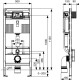 Комплект подвесной унитаз Jacob Delafon Viragio E4773-00 + система инсталляции TECE 9300302 + 9240921