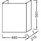 Тумба светло-коричневый глянец с реверсивной дверцей 48,5 см Jacob Delafon Odeon Up EB863-G80