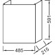 Тумба малиновый глянец с реверсивной дверцей 48,5 см Jacob Delafon Odeon Up EB863-R3