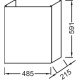 Тумба серый антрацит глянец с реверсивной дверцей 48,5 см Jacob Delafon Odeon Up EB863-442
