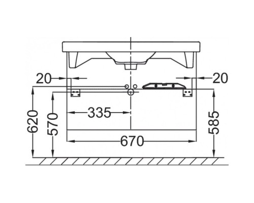 Тумба сливовый глянец 67 см Jacob Delafon Odeon Up EB860-F26