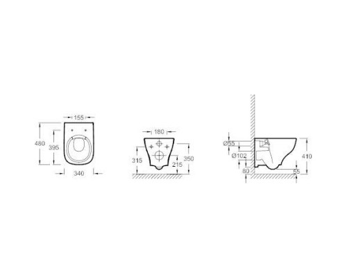 Комплект подвесной унитаз Jacob Delafon Struktura EDF102-00 + E4272-00 + система инсталляции Geberit 111.300.00.5 + 115.770.21.5 + 111.815.00.1