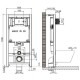 Комплект подвесной унитаз Jacob Delafon Struktura EDF102-00 + E70025-00 + система инсталляции Jacob Delafon E29025-NF + E4316-00