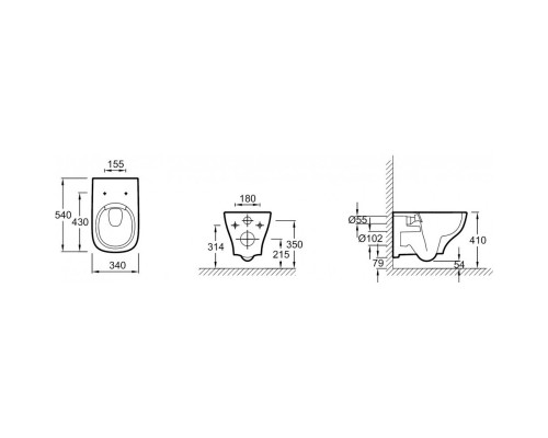 Комплект подвесной унитаз Jacob Delafon Struktura EDE102-00 + E70024-00 + система инсталляции Villeroy & Boch 92246100