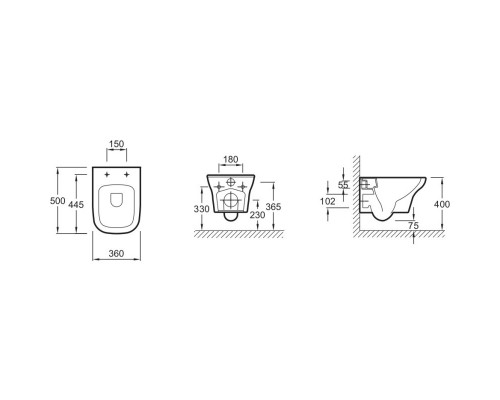 Комплект подвесной унитаз Jacob Delafon Vox EDM102-00 + E20142-00 + система инсталляции Grohe 38772001