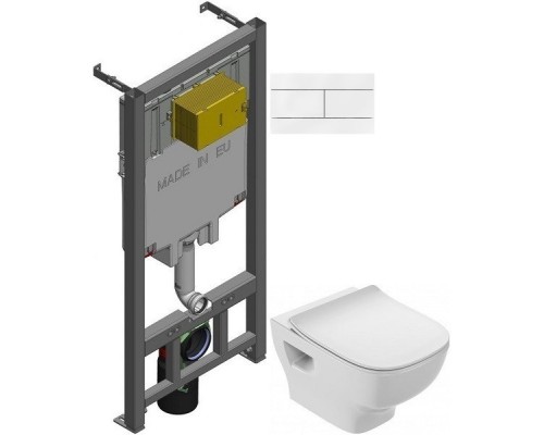 Комплект подвесной унитаз Jacob Delafon Struktura EDF102-00 + E70025-00 + система инсталляции Jacob Delafon E29025-NF + E4316-00