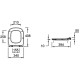 Комплект подвесной унитаз Jacob Delafon Struktura EDF102-00 + E70025-00 + система инсталляции Jacob Delafon E33131RU-NF + E20859-CP-MTC