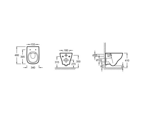 Комплект подвесной унитаз Jacob Delafon Struktura EDF102-00 + E70025-00 + система инсталляции Jacob Delafon E33131RU-NF + E20859-CP-MTC