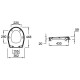 Подвесной безободковый унитаз с сиденьем микролифт Jacob Delafon Patio EDV102-00 + E70021-00