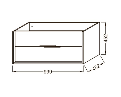 Тумба арлингтонгский дуб 99,9 см Jacob Delafon Vivienne EB1508-E70-E70