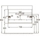 Тумба белый/императорский желтый глянец 79,9 см Jacob Delafon Vivienne EB1507-N18-G1N