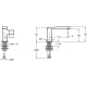 Смеситель для раковины без донного клапана Jacob Delafon Composed E73050-ND-TT