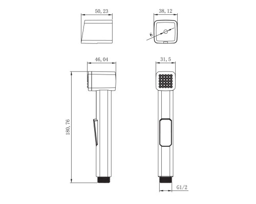 Гигиенический комплект Jacob Delafon Nateo E71253-CP + LM8089C