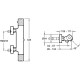 Термостат для ванны Jacob Delafon Metro E24395-CP + E99898RU-CP