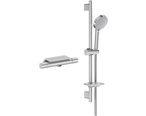 Термостат для ванны Jacob Delafon Metro E21768-CP + E99898RU-CP Термостат для ванны Jacob Delafon Metro E21768-CP + E99898RU-CP