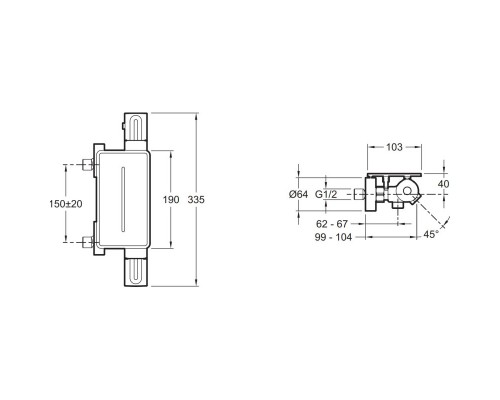 Термостат для ванны Jacob Delafon Metro E21768-CP + E99898RU-CP