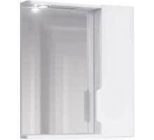 Зеркальный шкаф 49,8x70 см белый R Jorno Moduo Slim Mod.03.50/W