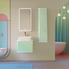 Пенал подвесной бирюзовый бриз Jorno Pastel Pas.04.125/P/BL