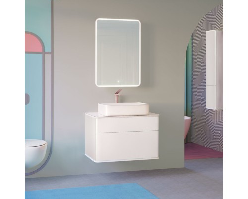 Зеркальный шкаф 60x85,5 см белый жемчуг R Jorno Pastel Pas.03.60/W