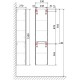 Пенал подвесной антрацит R Jorno Slide Sli.04.150/P/A