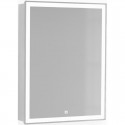 Зеркальный шкаф 60x80,1 см белый Jorno Slide Sli.03.60/W