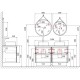 Тумба белый глянец 120 см Jorno Wood Wood.01.60/P/W + Wood.01.60/P/W + Wood.06.120/LW