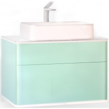 Тумба с раковиной бирюзовый бриз 81,4 см Jorno Pastel
