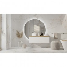 Комплект мебели белый матовый 154,7 см с зеркальным шкафом Jorno Solis