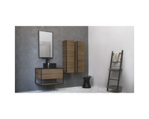 Комплект мебели древесный аттик/черный 75 см Jorno Steal SET/Ste.01.75/P/Da/0025403/Ste.02.50/Pl/B Комплект мебели древесный аттик/черный 75 см Jorno Steal SET/Ste.01.75/P/Da/0025403/Ste.02.50/Pl/B