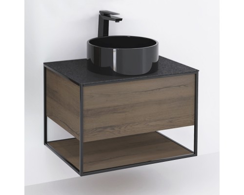 Комплект мебели древесный аттик/черный 75 см Jorno Steal SET/Ste.01.75/P/Da/0025403/Ste.02.50/Pl/B Комплект мебели древесный аттик/черный 75 см Jorno Steal SET/Ste.01.75/P/Da/0025403/Ste.02.50/Pl/B