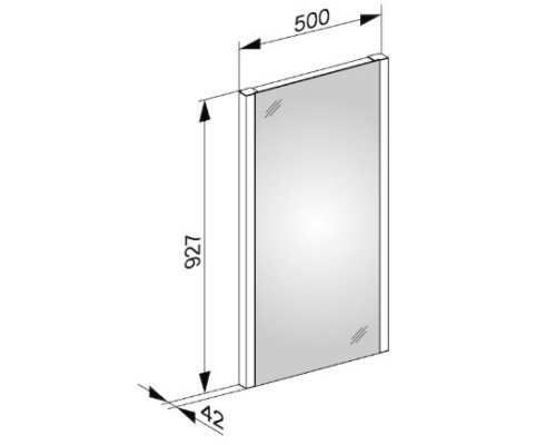 Зеркало 50x92,7 см KEUCO Royal Reflex.2 14296001500