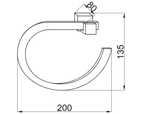 Кольцо для полотенец Boheme Venturo 10306