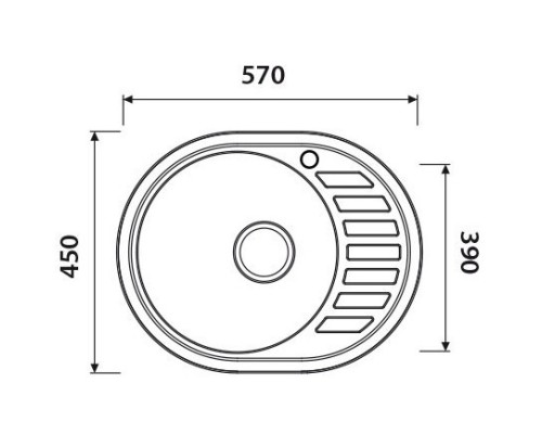 Кухонная мойка Kaiser полированная сталь KSS-5745L