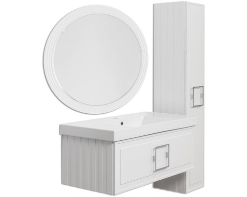 Зеркало 80x80 см белый матовый La Fenice Terra FNC-02-TER-B-80