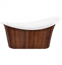 Акриловая ванна 175x82,5 см Lagard Tiffany Brown Wood lgd-tf-bw
