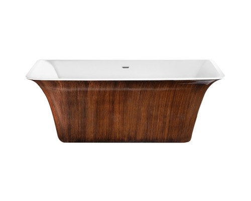 Акриловая ванна 160,5x77 см Lagard Evora Brown Wood lgd-evr-bw